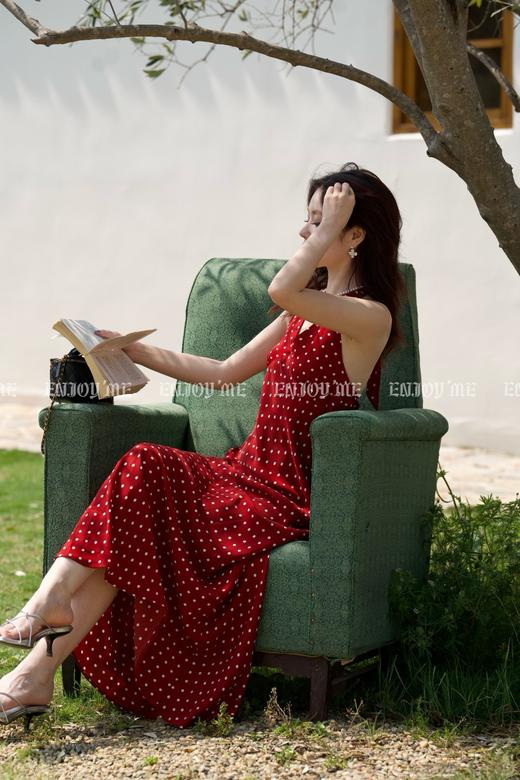 【门店同款】ENJOY夏季“夏日番情”波点挂脖裙 162406169 商品图6