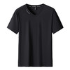 【DK】大依优型大码冰丝V领短袖T恤弹力半袖夏季加肥加大肥佬休闲运动宽松透气弹力男装上衣 商品缩略图6