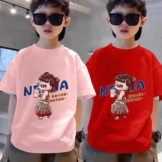 19.9清仓 【100%棉】男童女童 （大图-逍遥自在哪吒）哪吒印花T短袖2025-喜出 商品图11
