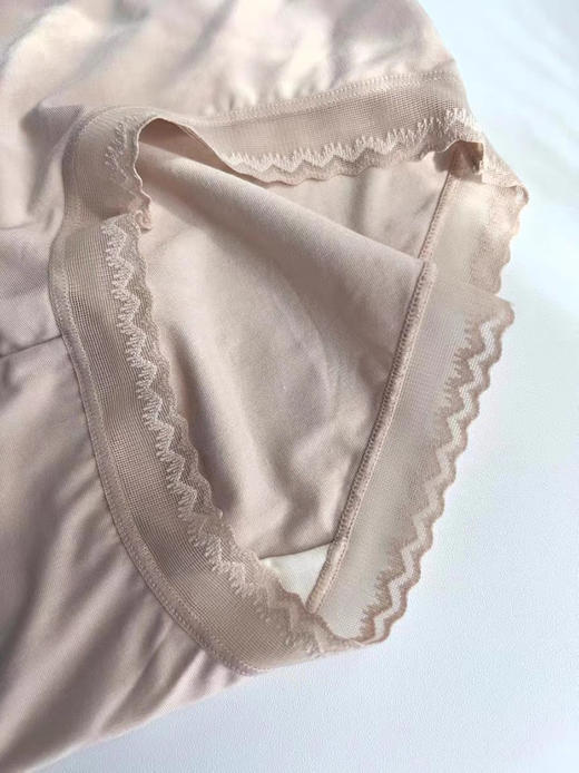 luの~100S奥地利兰精莫代尔！高腰底裆7A抗菌 裸感蕾丝内裤四条装 商品图13