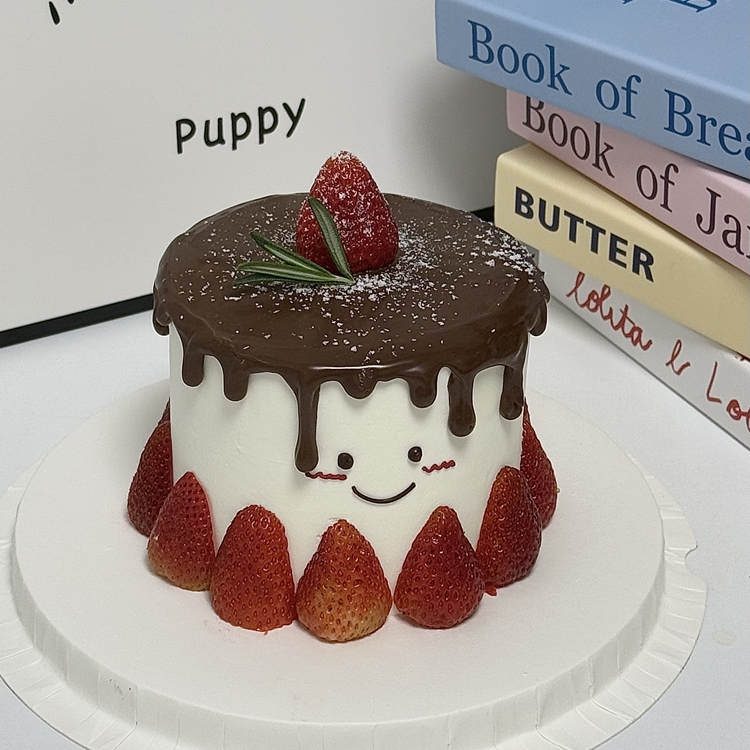 "草莓脑袋"定制蛋糕
