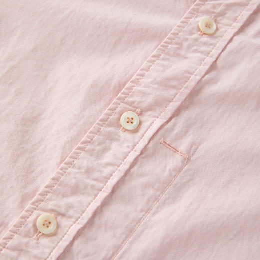 ROMI STUDIO“”纯棉复古砂洗粉经典款翻领衬衣RW24SSD0408 商品图3