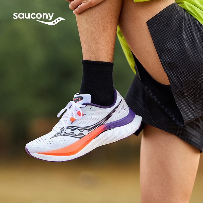 Saucony 索康尼 啡速4 男女款减震马拉松比赛竞速训练运动跑步鞋