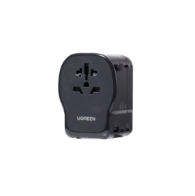 充电器 国际插座转换 65W 黑 - 绿联