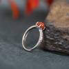戒指 祥云花纹南红玛瑙 s925银 商品缩略图1