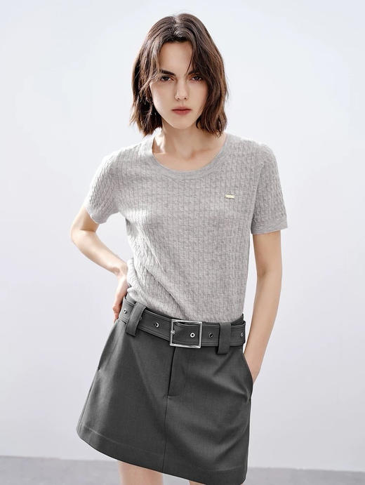 疯狂福利🔥🔥🔥[出口品牌，剪标发货]伊泺杉绵羊毛短袖-原价💰248一件，精选近30%澳洲绵羊毛面料，爆炸福利价💥仅5000件现货秒完下架❗️ 可大气干练！可知性温柔！ 商品图2