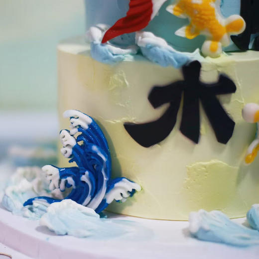 男士款【顺风顺水】双层蛋糕4磅 香草奶油芒果夹心 商品图5