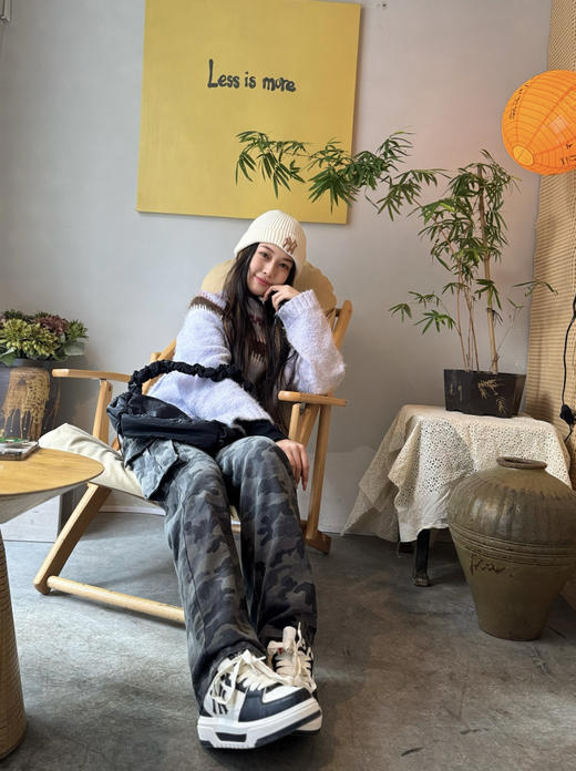 【专属】颜值爆表的MLB25款春夏印刻老花学长鞋SXM07，这双鞋完美长在我的审美点上！直接让我患上了选择困难症了 无论搭鲨鱼裤，还是阔腿裤都是可以搭配出不一样的时髦感！ 商品图8