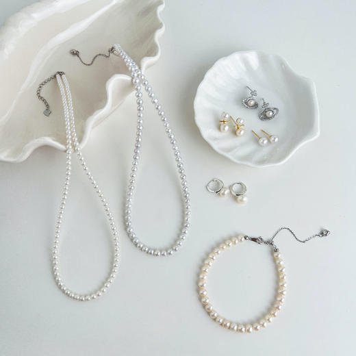 【买2送1】MS Lemuguet天然淡水珍珠首饰，爱迪生/淡水AK/紫色淡水珍珠 带证书礼盒 商品图3