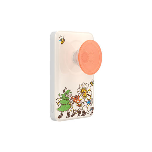 【磁吸充电宝】自然居民·MagSafe充电宝 OTHER配件 Power充电宝系列 植物行者 白色 植物花卉 卡通 商品图0