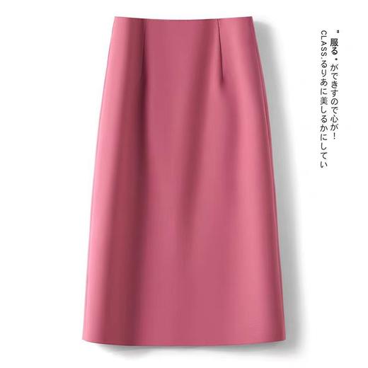 丁摩 气质半身裙女高腰显瘦后开叉A字中长裙高级感垂感西装裙子5ZF-802 商品图5