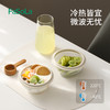 FaSoLa双色可折叠碗便携式硅胶碗微波炉加热便当收缩带盖圆形碗 商品缩略图4