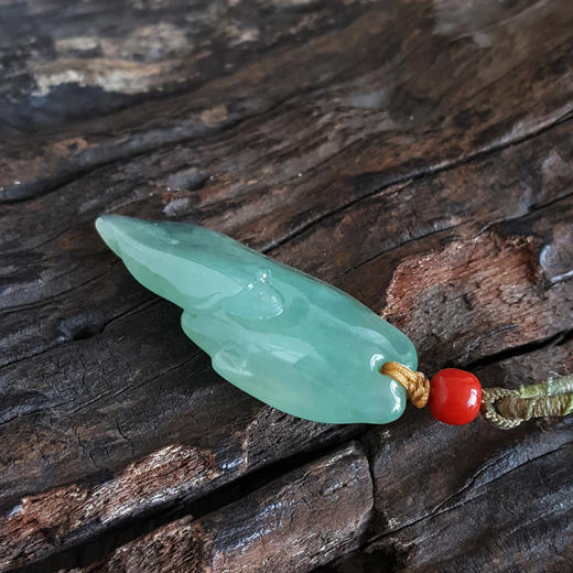 【天然正品】天然细腻冰种随形翡翠配玛瑙单珠吊坠项链030425AH73 现售价：2680 商品图5