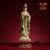 太铜《持莲观音》客厅桌面铜观音摆件 家居工艺品摆件 商品缩略图2