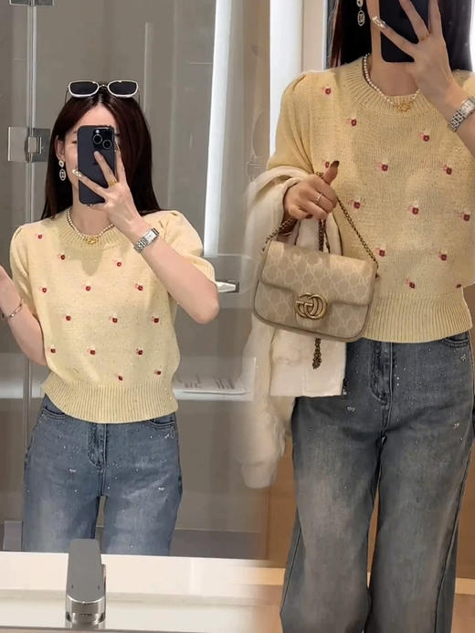 刺绣珠片短袖 商品图2