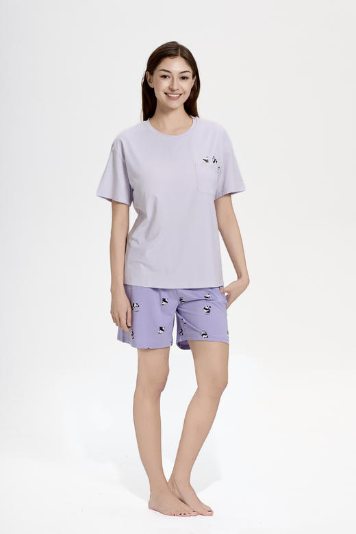 连绵·熊猫莫代尔家居服 男/女款（胸垫款） 商品图10