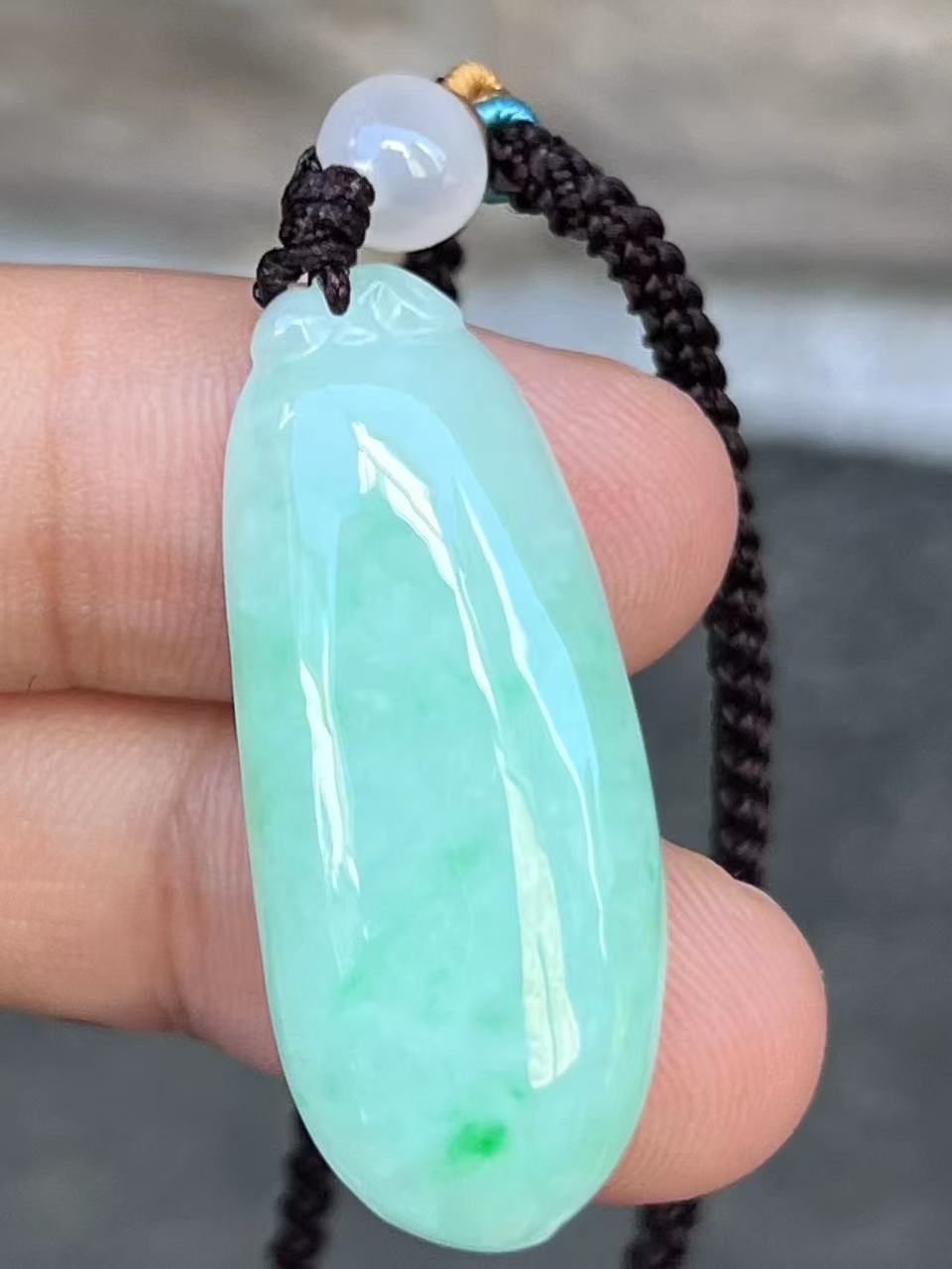 【云意轩翡翠】编号：6609 糯冰绿底翡翠福瓜  天然翡翠 附证书