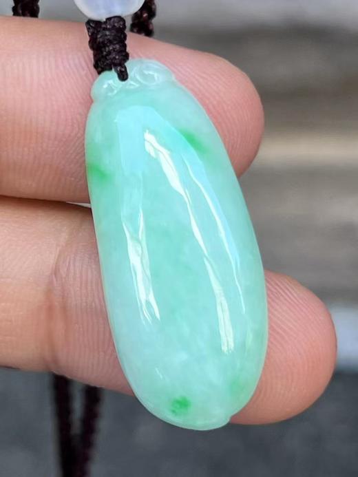 【云意轩翡翠】编号：6618 糯冰绿底翡翠福瓜  天然翡翠 附证书 商品图2