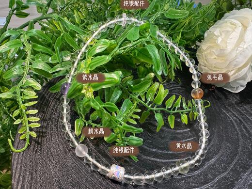 天然白水晶手串 商品图5