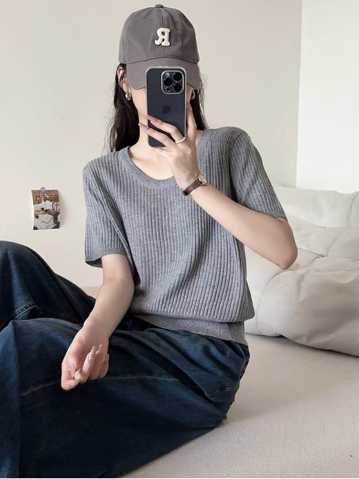 🔥夏日短袖天花板!夏季短T 冰感体验✨ 【夏日短袖天花板】韩系冰丝短袖 ✅NO.1逆天柔软触感让每个细胞都自在呼吸! X官售¥148 开团 🍎 49.9 包邮  商品图3