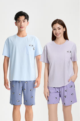 连绵·熊猫莫代尔家居服 男/女款（胸垫款）