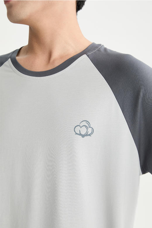 连绵·圆领插肩袖家居服套装 男/女款（无胸垫款） 商品图12