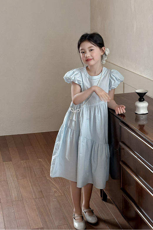 📣下单送项链📿拍一发二❗️独家订单货源👍【吉米故事▪韩系泡泡袖公主裙】🌟天蓝和奶黄色系，温柔感拉满🥰简直美到犯规‼️ 商品图2