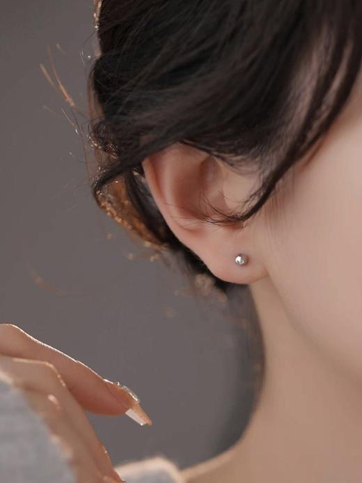 点击购买！耳洞养护专家推荐👩⚕️【足银养耳流光银豆/‎闪钻两心相悦耳钉】 商品图11