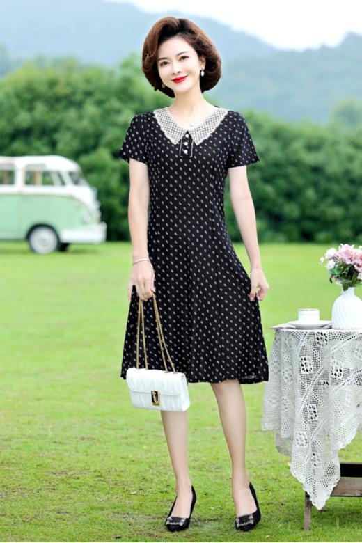 🔥【佐姿莎新中式妈妈裙装】✨岁月带走了妈妈年轻时的容颜，😍但也回馈了她们不一样的美、优雅知性 🏆宝子们，夏日已经至，总想为妈妈觅一件既洋气又舒适的美裙。 商品图2