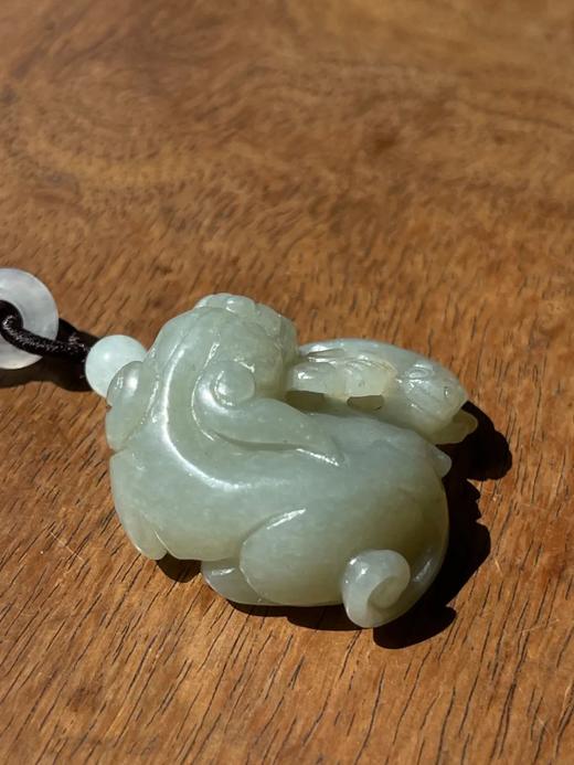 和田白玉镂雕子母瑞狮吊坠，顺丰包邮 商品图10