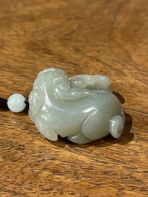 和田白玉镂雕子母瑞狮吊坠，顺丰包邮 商品图3