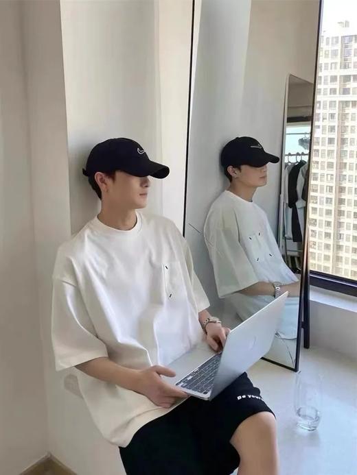 马吉拉 四角缝线口袋绣花短袖T恤 商品图1