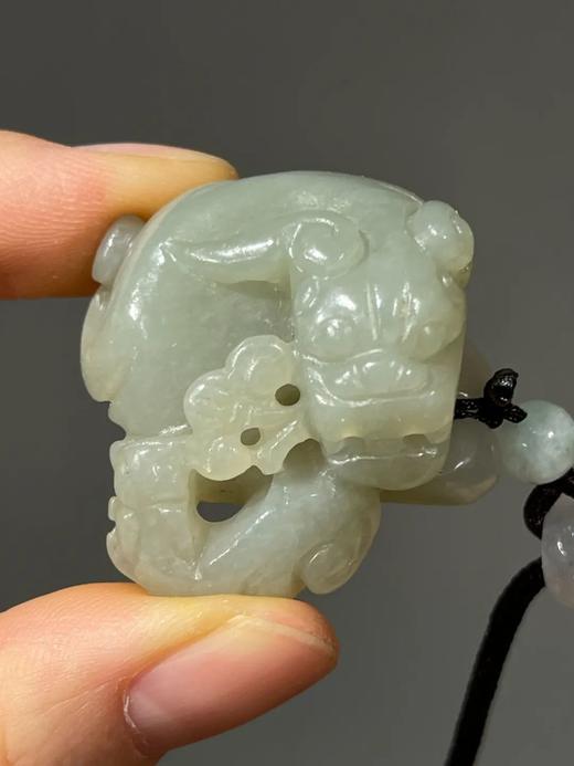 和田白玉镂雕子母瑞狮吊坠，顺丰包邮 商品图11