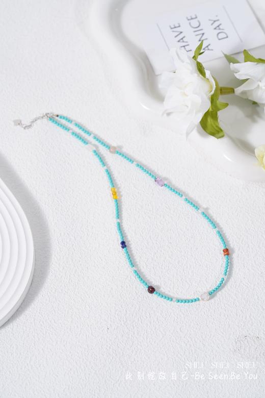 ✨夏日的入场券【天然绿松多宝石项链】新中式多宝绿松石项链 春的气息扑面而来!戴上绿色项链去感受万物的苏醒，去追逐那一抹绿意 商品图12