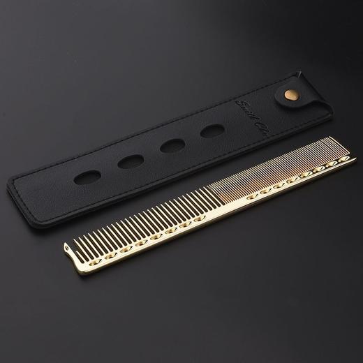 太空铝梳子发型师剪发梳超薄男士理发梳子美长发平双头女 商品图6
