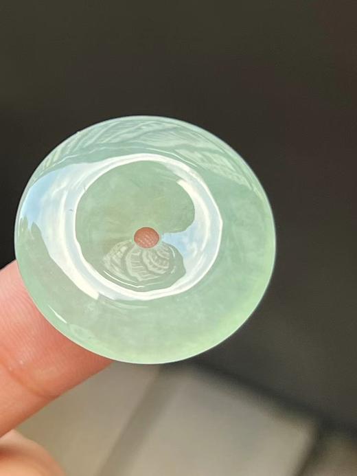 【云意轩】编号：9459  冰种甜绿平安扣天然翡翠 附证书 商品图0