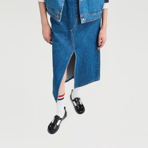 lost in echo2025春夏新款时尚轻便柔软镂空布洛克玛丽珍真皮单鞋 商品图3