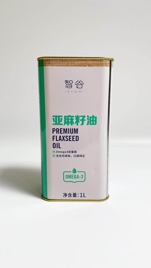 智谷·内蒙古初榨亚麻籽油物理冷榨头道食用油拌酸奶沙拉1L 商品图5