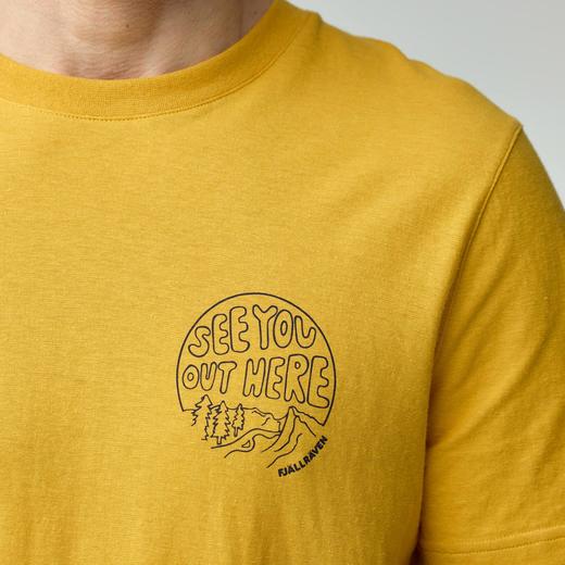 北极狐 男士户外运动短袖T恤 2025春夏徒步露营棉麻上衣12600265 商品图4