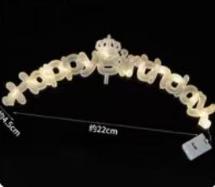 蛋糕装饰-灯牌英文生日快乐1*1个 商品图0