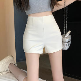 【夏天穿也不闷热！辣妹塑身热裤】好裤不挑人腿型零要求，弹力不紧绷+高腰收腹藏肉，360°安全防走光剪裁，夏季打底黑色西装薄款辣妹显瘦外穿热裤子QQ