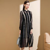 X1AGF66050038 奈蔻NEXY.CO 时尚条纹桑蚕丝两件套长款连衣裙飘逸春夏新款 商品缩略图2