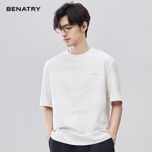 贝纳川夏季双面提花皮标短袖T恤 ECF214014 商品图10