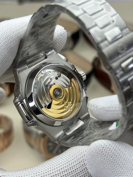 3K厂V3升级版薄薄薄！真功能，真小秒！百达翡丽鹦鹉螺5980多功能计时腕表【表壳】腕表尺寸40.5毫米，厚度为全网最薄仅13.5毫米，同正品一致的枕型表壳采用正面拉丝❕❕❕ 商品图10