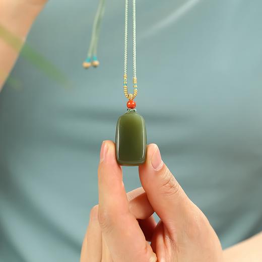 【顺丰包邮】五德·「只此青绿」和田青玉专场系列，晴水含情，玉润如诗，如盈盈春水，可入诗可作画 商品图0