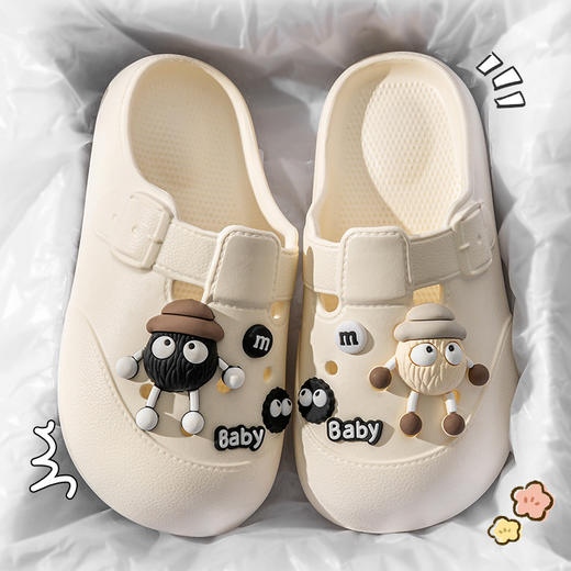 「2025夏季新款」勃肯凉拖鞋女办公包头半拖厚底防滑情侣外穿懒人凉鞋 商品图1