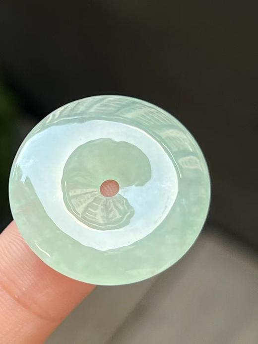 【云意轩】编号：9489  冰种甜绿平安扣天然翡翠 附证书 商品图1