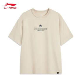 李宁反伍BADFIVE男子宽松短袖文化衫AHSV037