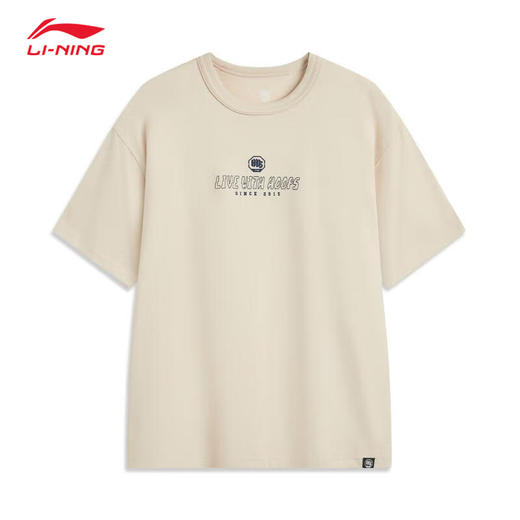 李宁反伍BADFIVE男子宽松短袖文化衫AHSV037 商品图0