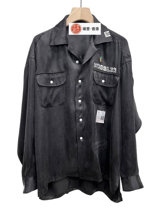 男款刺绣长袖衬衣019 商品图0